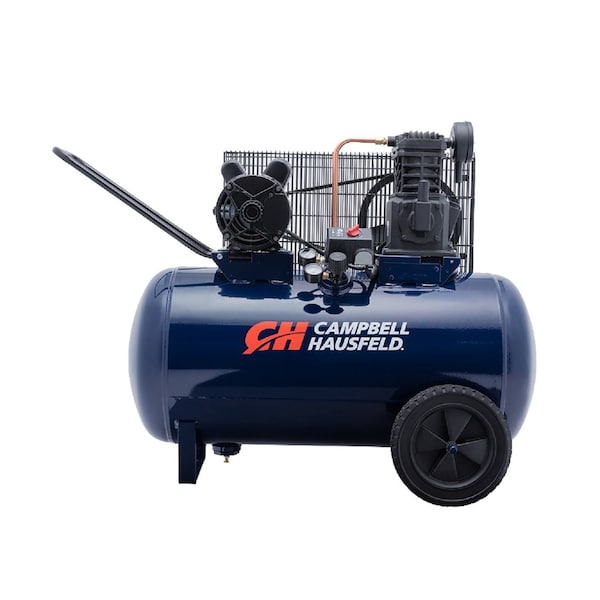 BLUE (J) 30 Gal Horiz Port; 3.7 HP; OL BD In-Line twin VT4900; 135 PSI; 230V